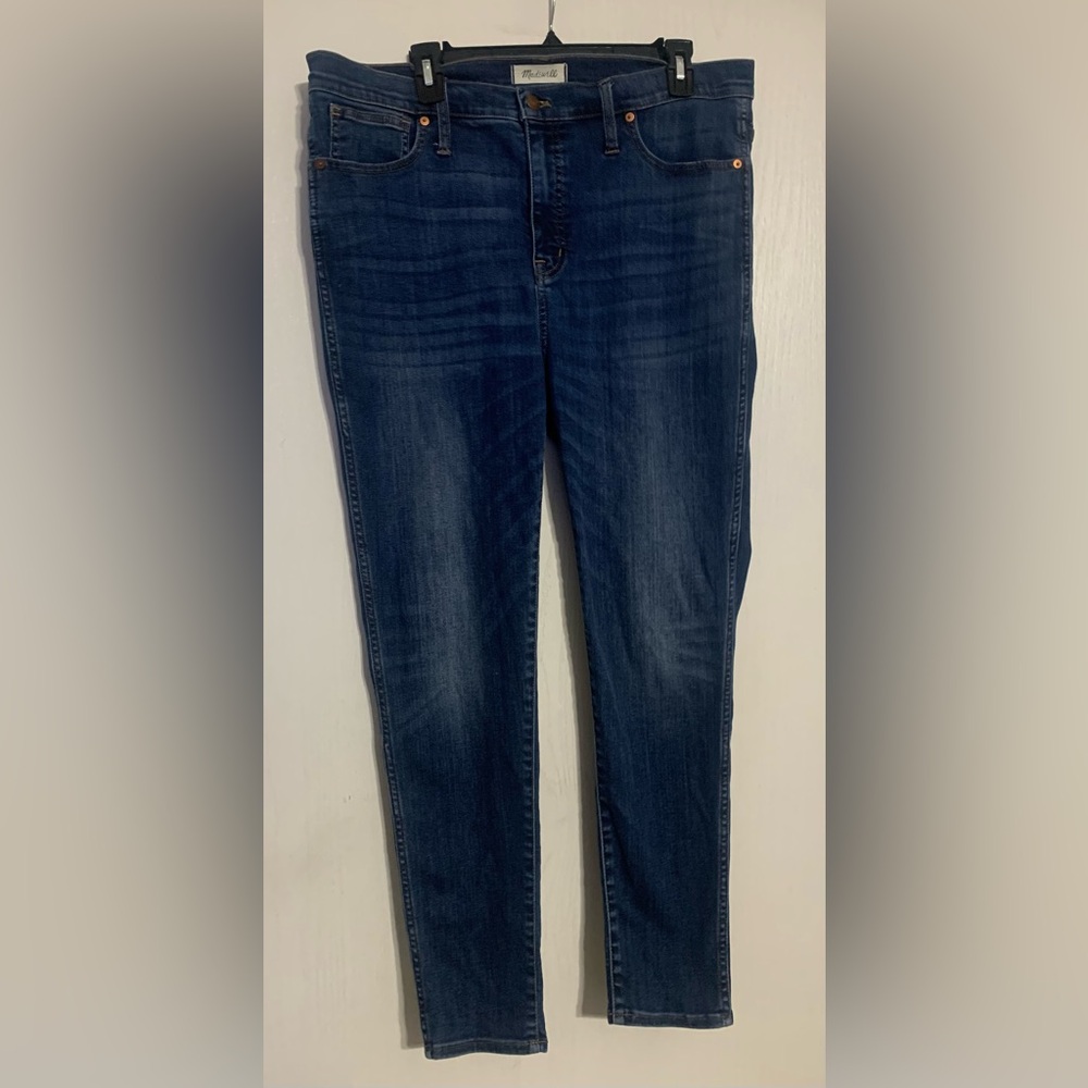 Madewell 10 in high rise Dark Blue Skinny Jeans